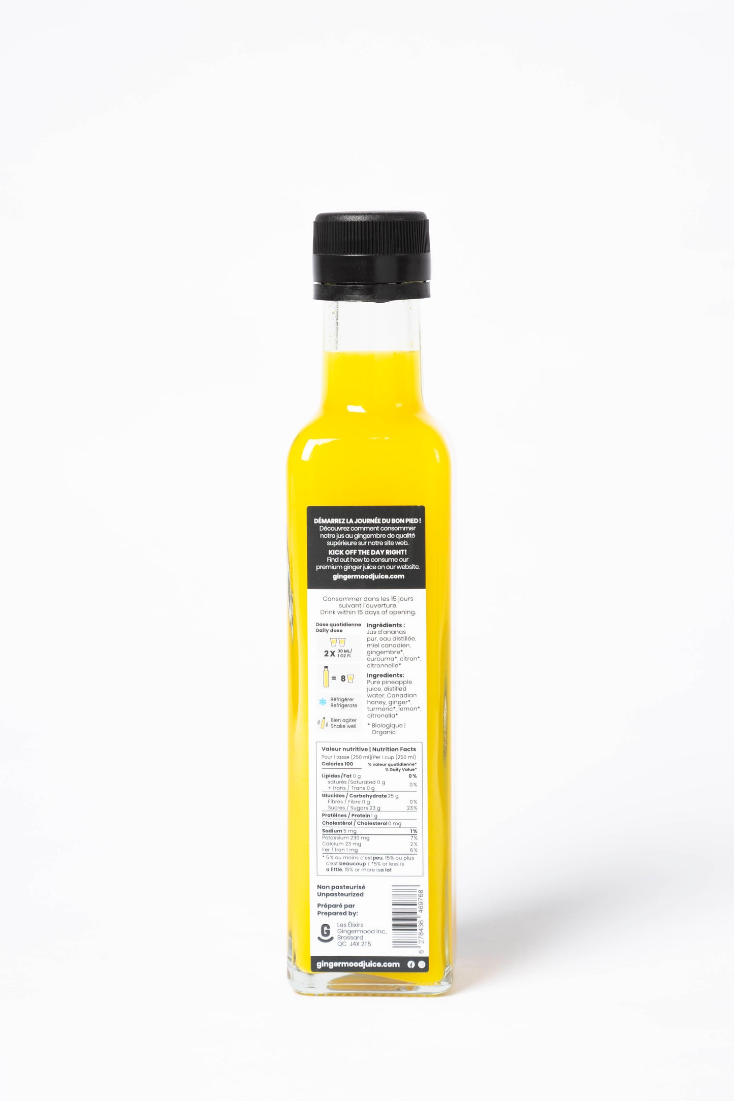 fmt:250 | GingerAnanas — ingrédients et valeurs nutritives (250 ml)