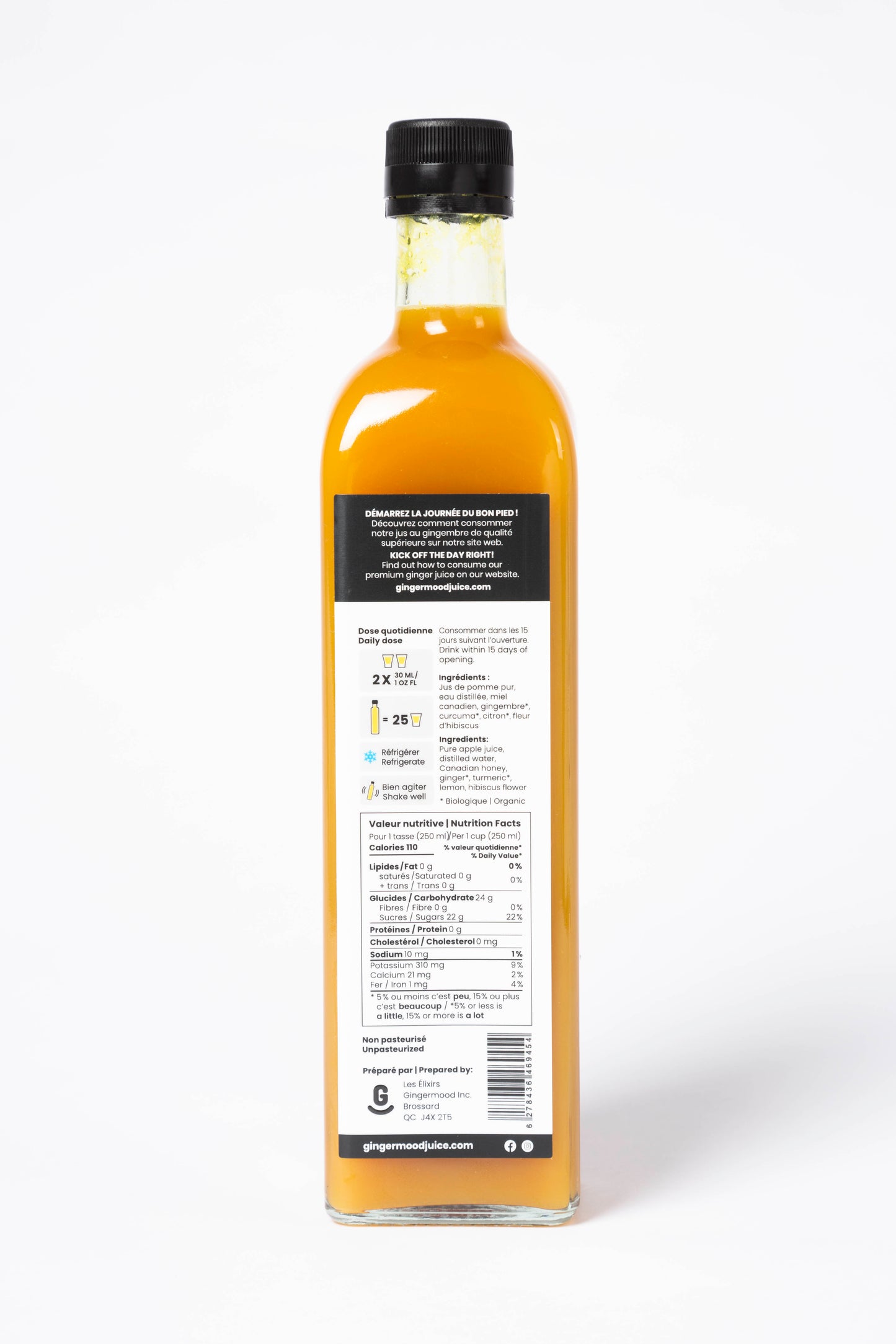 fmt:750 | GingerPomme — ingrédients et valeurs nutritives (750 ml)