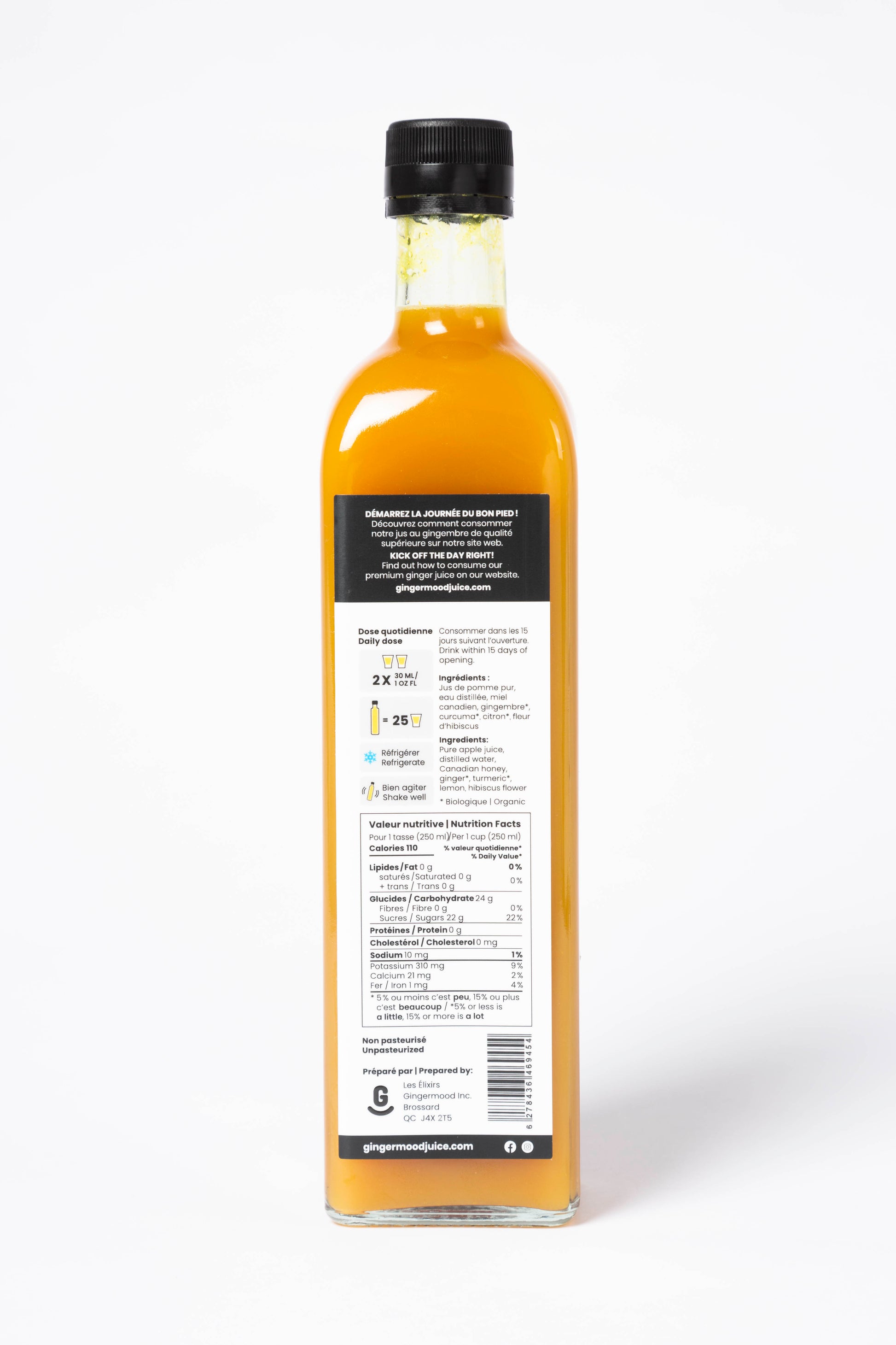 fmt:750 | GingerPomme — ingrédients et valeurs nutritives (750 ml)