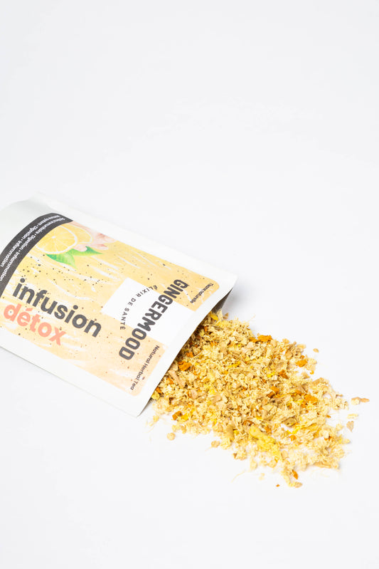Infusion Détox — mélange gingembre et curcuma séchés
